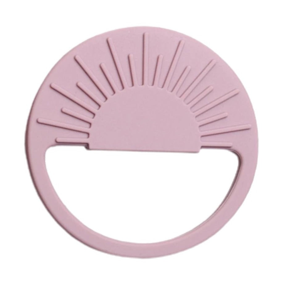 100% food grade silicone sunrise teether loui the label pink