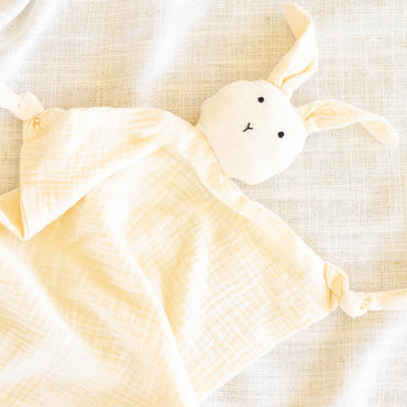 100% cotton bunny snuggy cream loui the label