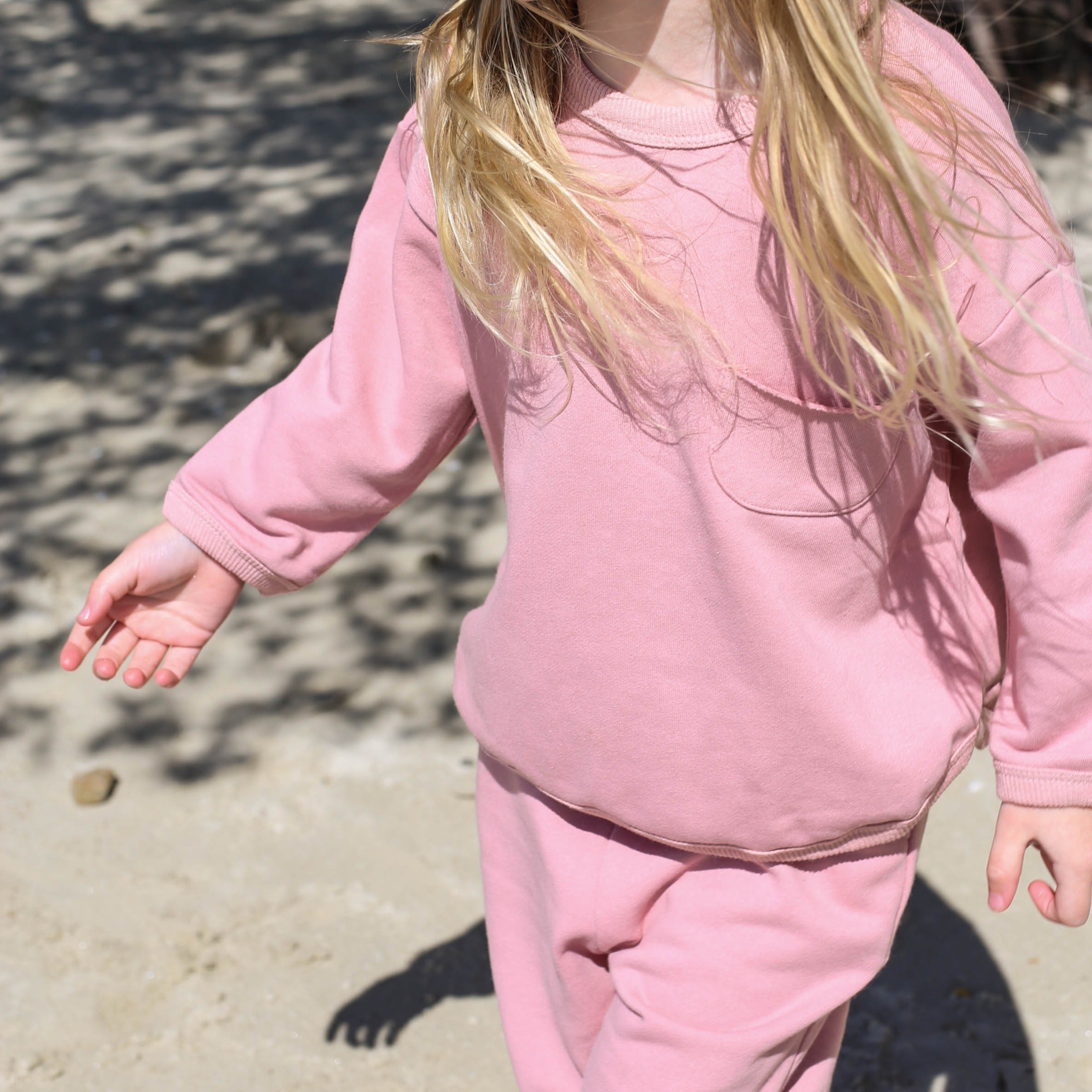 loui the label pink cotton arlo trackie set